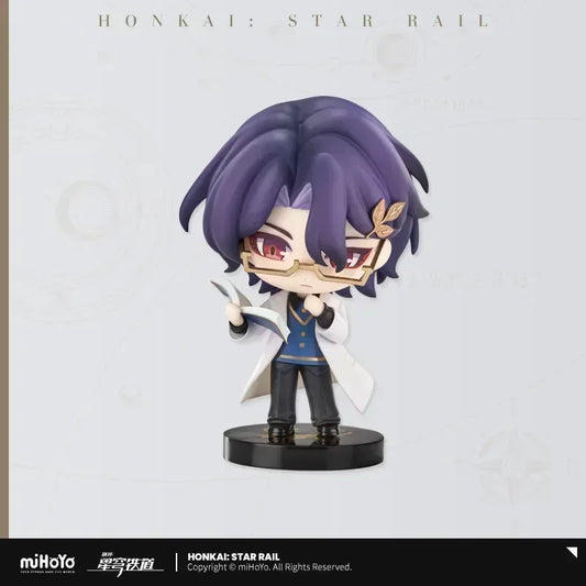 Honkai: Star Rail Nameless Medal Series Chibi Figure Dr. Ratio ACG Go Anime www.acg-go.com Acheron, Aventurine, Chibi, Dr. Ratio, Figure, Firefly, Honkai: Star Rail