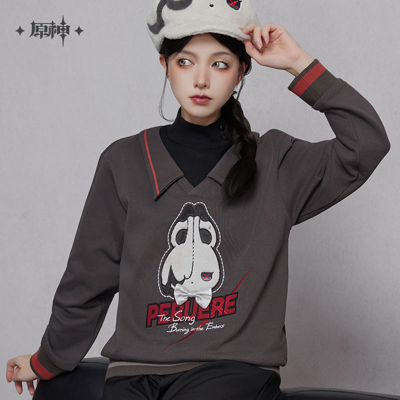 Arlecchino Theme Impression Series Faux Two-piece Hoodie