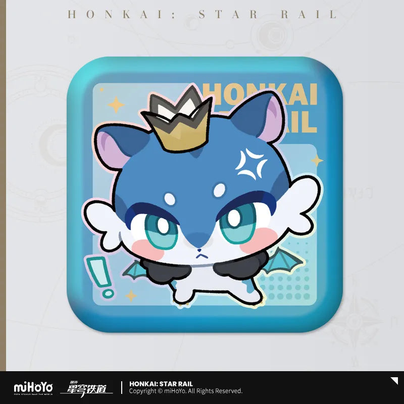 Honkai: Star Rail Pom-Pom Exhibition Series Square Tinplate Badge