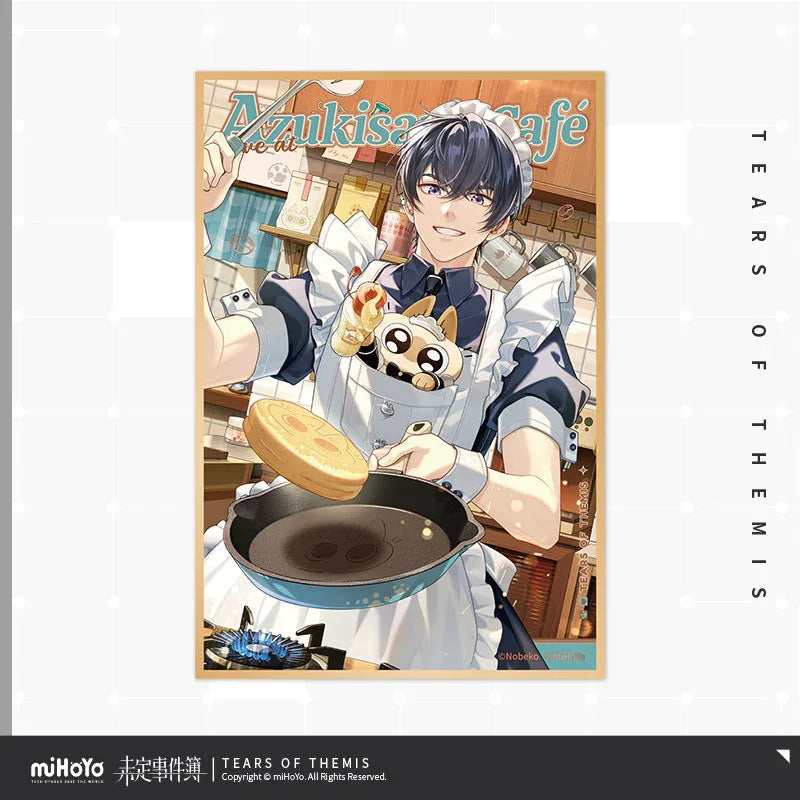 Tears of Themis Love at Azukisan's Café Series Decorative Shikishi Cardboard Marius von Hagen ACG Go Anime www.acg-go.com Art Decor, Artem Wing, Luke Pearce, Marius von Hagen, Tears of Themis, Vyn Richter