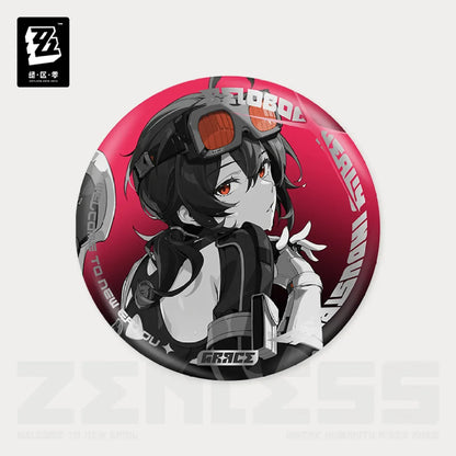 Zenless Zone Zero Cinema Series Reflective Badge Belobog Heavy Industries Grace Howard ACG Go Anime www.acg-go.com Anton Ivanov, Badge, Ben Bigger, Grace Howard, Koleda Belobog