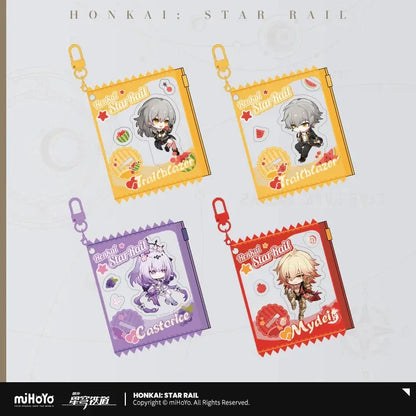 Honkai: Star Rail Fruity Summer Series Chibi Candy Keychain Castorice ACG Go Anime www.acg-go.com Caelus, Castorice, Honkai: Star Rail, Keycahin, Mydei, Stelle, Trailblazer
