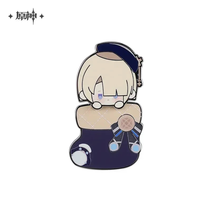 Genshin Impact House of the Hearth Winter Series Metal Badge Freminet ACG Go Anime www.acg-go.com Arlecchino, Badge, Freminet, Lynette, Lyney, Tartaglia