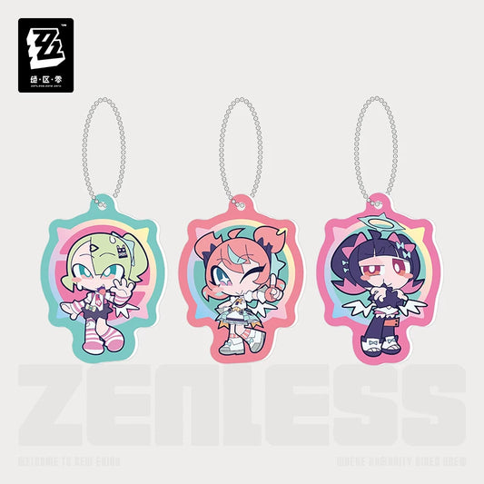 Zenless Zone Zero PINK Sugar Rush Series Chibi Acrylic Keychain