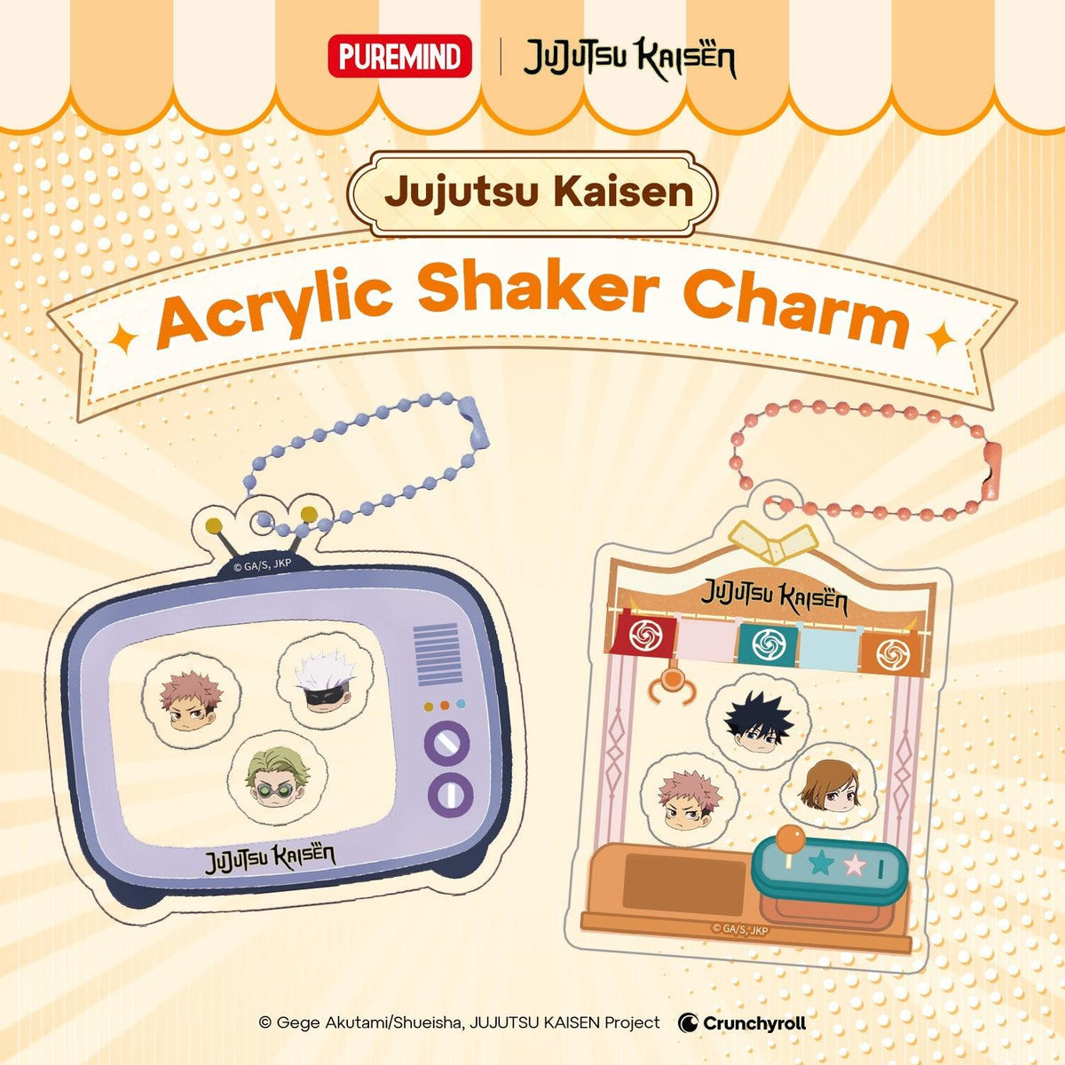 Jujutsu Kaisen Acrylic Shaker Keychain Television/ Claw Machine