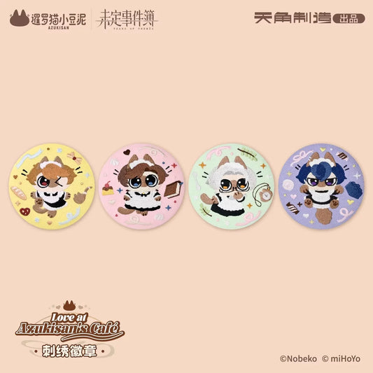 Tears of Themis Love at Azukisan's Café Series Embroidered Badge Luke Pearce ACG Go Anime www.acg-go.com Artem Wing, Badge, Luke Pearce, Marius von Hagen, Tears of Themis, Vyn Richter