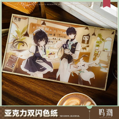 Wuthering Waves When the Skies Align Theme Rover Acrylic Glittering Shikishi Cardboard When the Skies Align ACG Go Anime www.acg-go.com Art Decor, Female Rover, Male Rover, Shikishi, Wuthering Waves