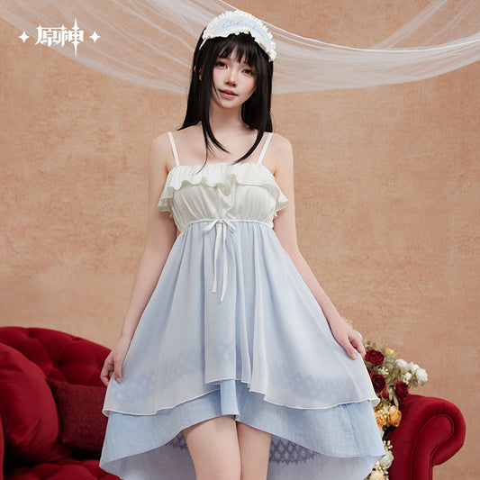 Genshin Impact Columbina Nighttime Tea Talk Series Nightdress With Eye Mask