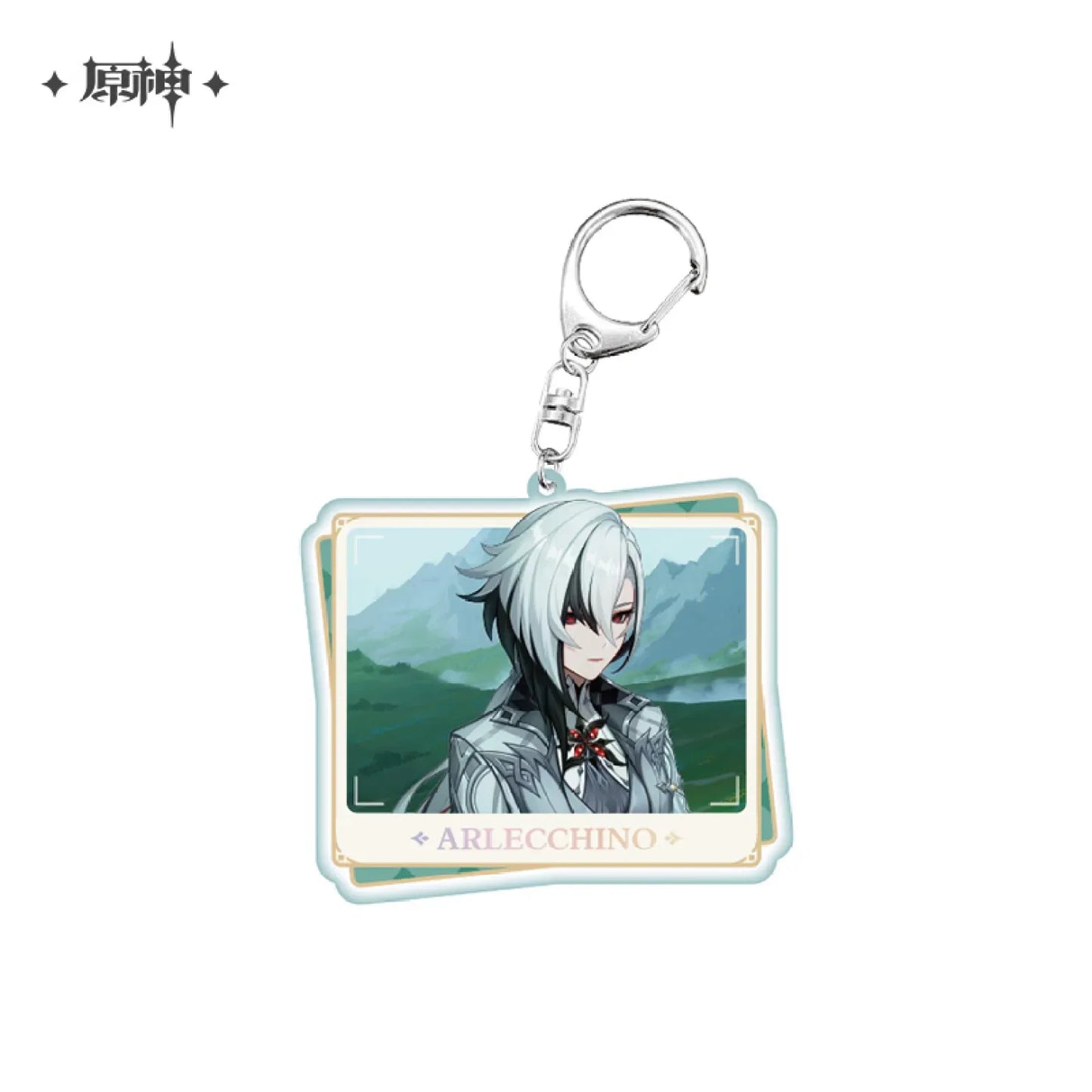 Character PV Series Acrylic Keychain - Snezhnaya Genshin Impact Arlecchino ACG Go Anime www.acg-go.com Arlecchino, Pendant & Keychain, Tartaglia, Theme Artwork