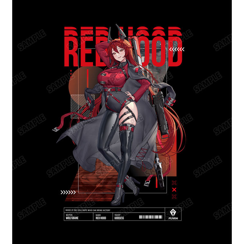 LOVECACAO Illustration Red Hood Tactical Fashion Ver. Unisex BIG Silhouette T-shirt