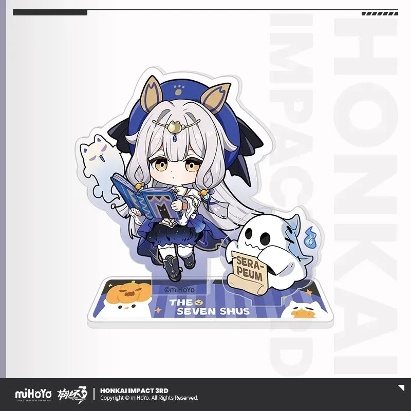 Honkai Impact 3rd The Seven Shus Night of Encounters Series Chibi Acrylic Stand Serapeum ACG Go Anime www.acg-go.com Ajita, Baiji, Honkai Impact 3rd, Lantern, Litost, Serapeum, Songque, Stand, Thelema