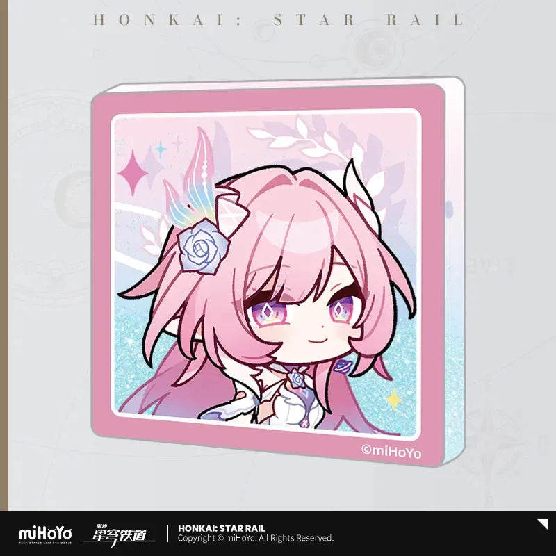 Honkai: Star Rail Pom-Pom Exhibition Series Acrylic Glitter Quicksand Refrigerator Magnets Cyrene ACG Go Anime www.acg-go.com Acheron, Aglaea, Anaxa, Argenti, Art Decor, Aventurine, Blade, Boothill, Cerydra, Cipher, Dan Heng • Imbibitor Lunae, Dr. Ratio, Feixiao, Firefly, Fugue, Hyacine, Hysilens, Jiaoqiu, Jing Yuan, Jingliu, Kafka, Moze, Mydei, Phainon, Pom-Pom, Robin, Sparkle, Sunday, Tribbie