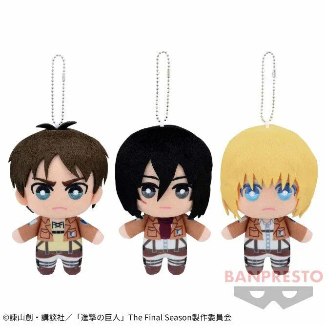 Plush Toy Vol.1 Attack on Titan Mikasa Ackermann ACG Go Anime www.acg-go.com Armin Arlelt, Eren Yeager, Mikasa Ackerman, Plush