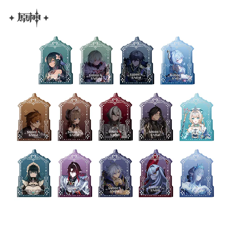 Genshin Impact Sudden Snow Series Merch Thick Acrylic Ornament