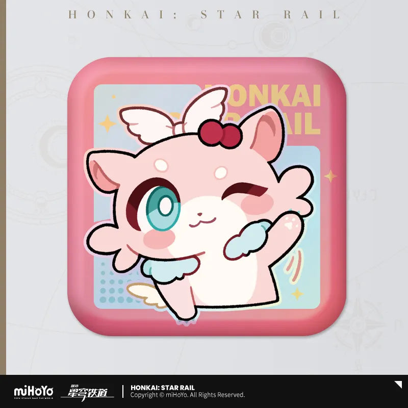 Honkai: Star Rail Pom-Pom Exhibition Series Square Tinplate Badge