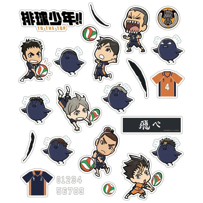 Haikyu!! Character Stickers Karasuno High School ACG Go Anime www.acg-go.com Sticker