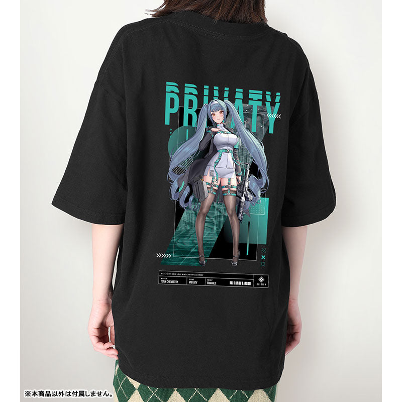 LOVECACAO Illustration PrivatyTactical Fashion Ver. Unisex BIG Silhouette T-shirt