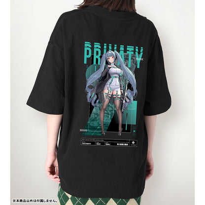 LOVECACAO Illustration PrivatyTactical Fashion Ver. Unisex BIG Silhouette T-shirt