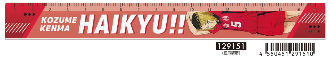 Haikyu!! Slim 17cm Ruler