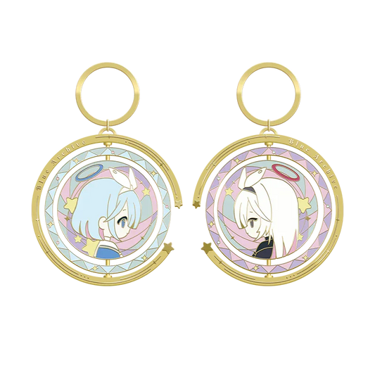 Blue Archive Miracle of the Stars Miracle of the Stars Arona & Plana Double-sided Metal Keychain Arona & Plana ACG Go Anime www.acg-go.com Arona, Blue Archive, Pendant & Keychain, Plana