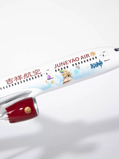 Juneyaoair x Genshin Impact 3rd Anniversary Collaboration Model of Boeing 787-9 Airplane