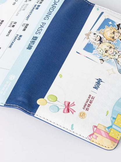 Juneyaoair x Genshin Impact 3rd Anniversary Collaboration Passport Bag