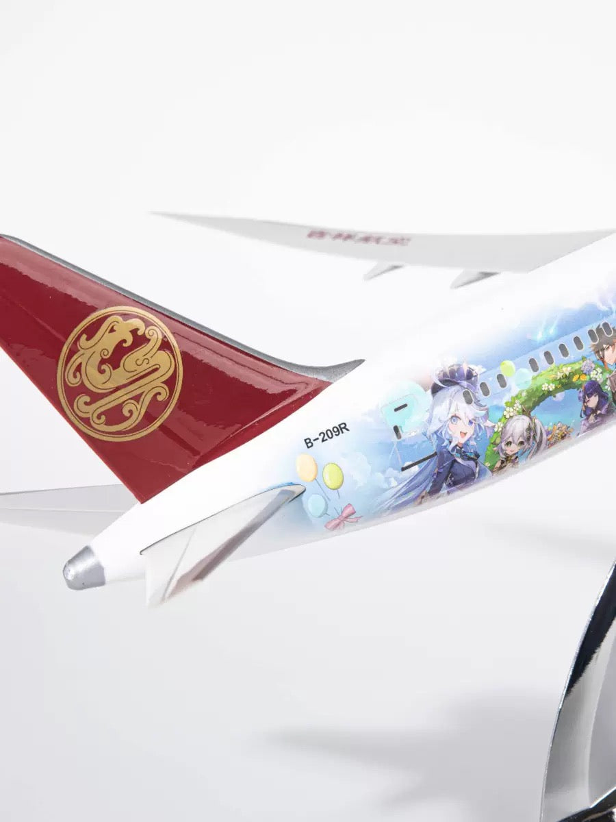 Juneyaoair x Genshin Impact 3rd Anniversary Collaboration Model of Boeing 787-9 Airplane