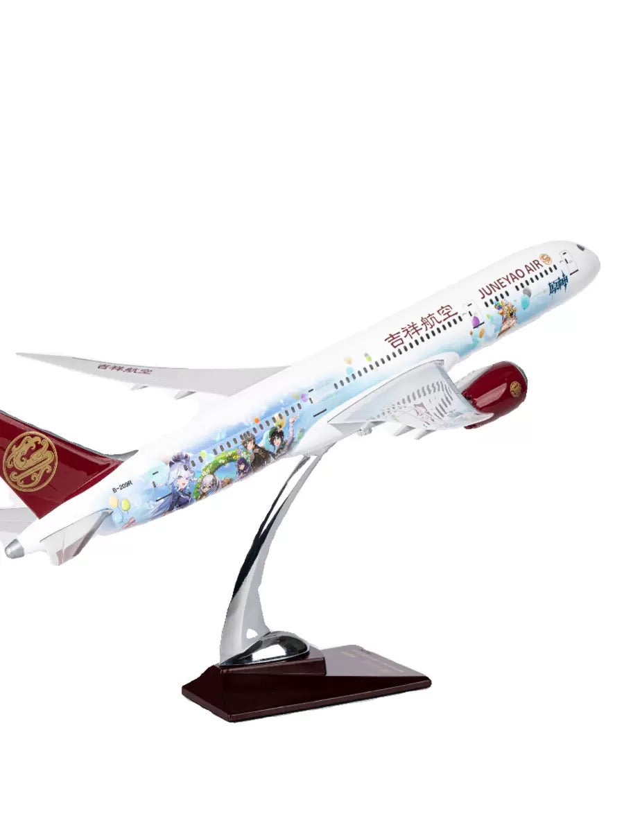 Juneyaoair x Genshin Impact 3rd Anniversary Collaboration Model of Boeing 787-9 Airplane