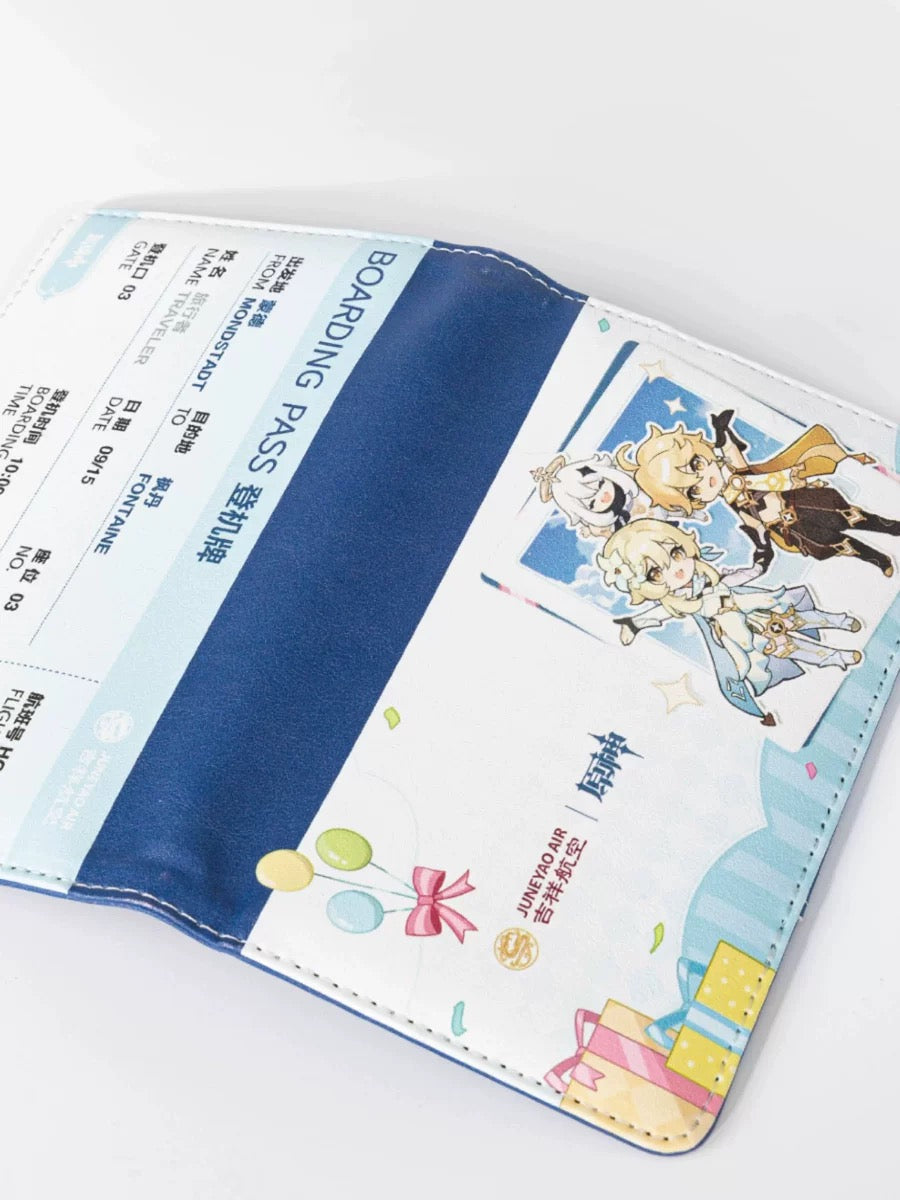 Juneyaoair x Genshin Impact 3rd Anniversary Collaboration Passport Bag