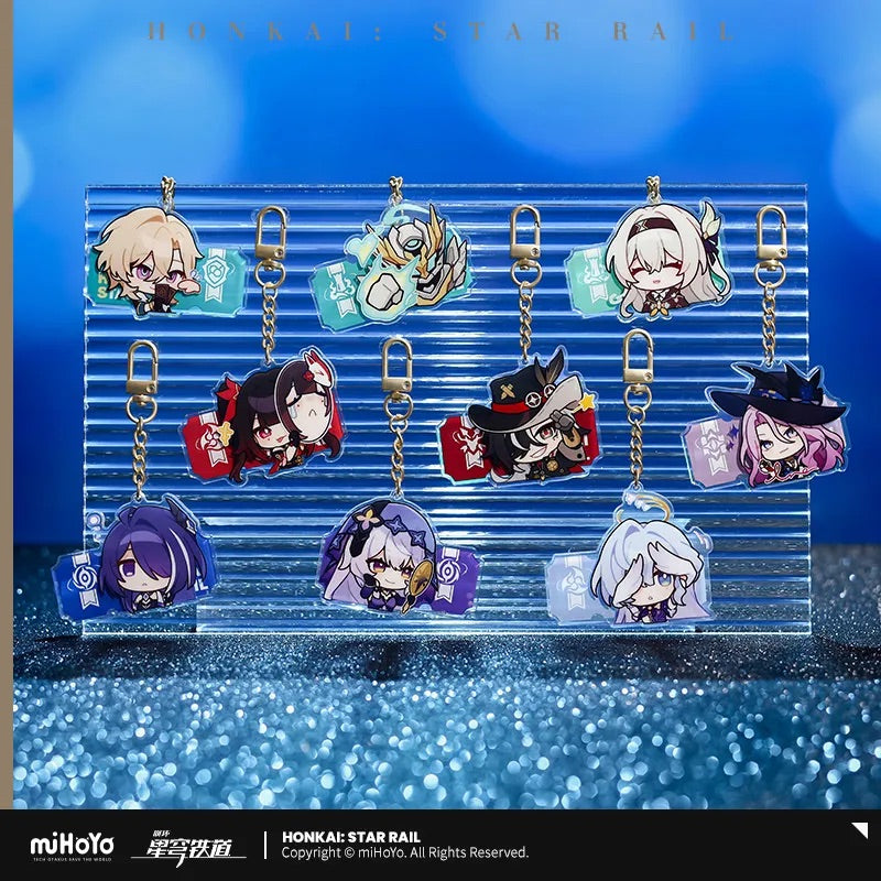 Pom-Pom Exhibition Series Acrylic Keychain