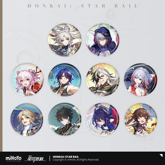 The Hunt Character Warp Artwork Tinplate Badge