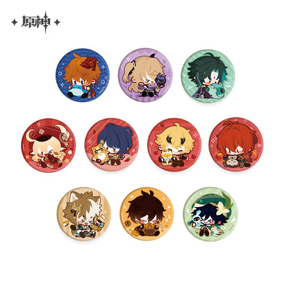 Genshin Impact Chibi Character Plushy Badge