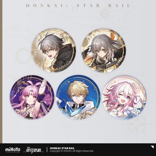 The Preservation Character Warp Artwork Tinplate Badge