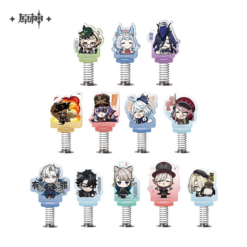 Chibi Character Series Expression Happy Shaking Acrylic Standee Court of Fontaine