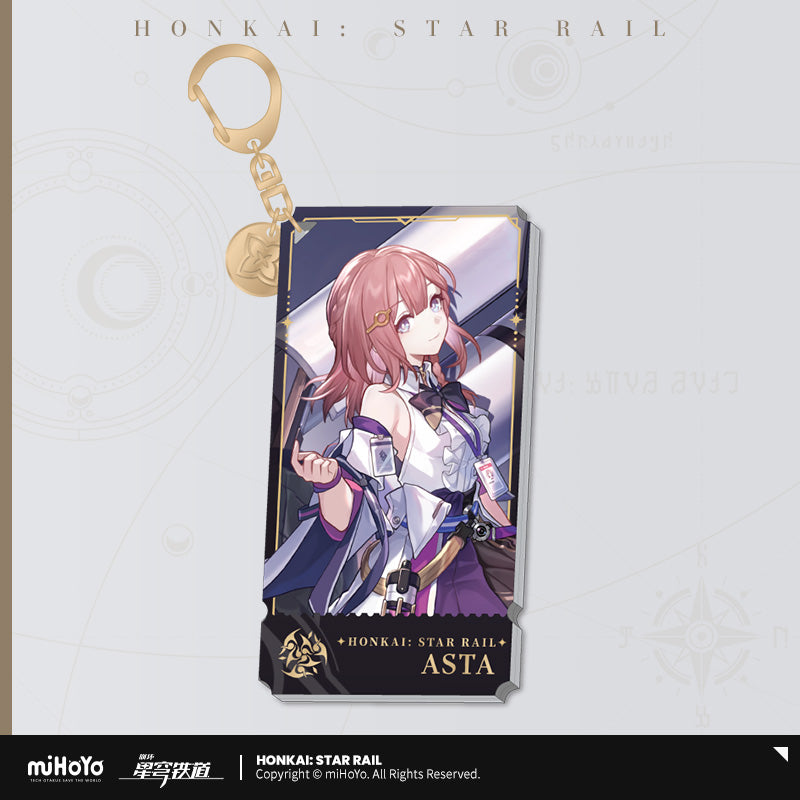 Honkai: Star Rail The Harmony Character Warp Artwork Acrylic Keychain