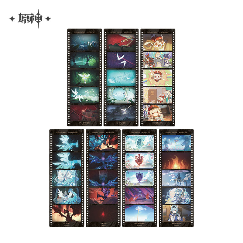 Genshin Impact Earthly Glimpses Series Film Strip Style Bookmark Set