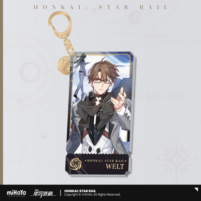 Honkai: Star Rail The Nihility Character Warp Artwork Acrylic Keychain