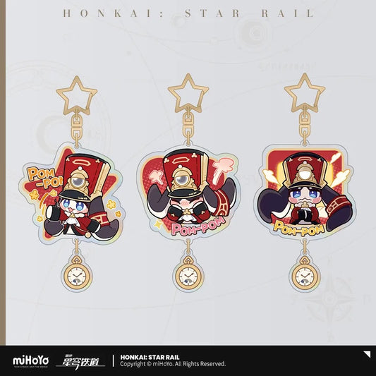 Pom-Pom Exhibition Series Pom-Pom Acrylic Keychain