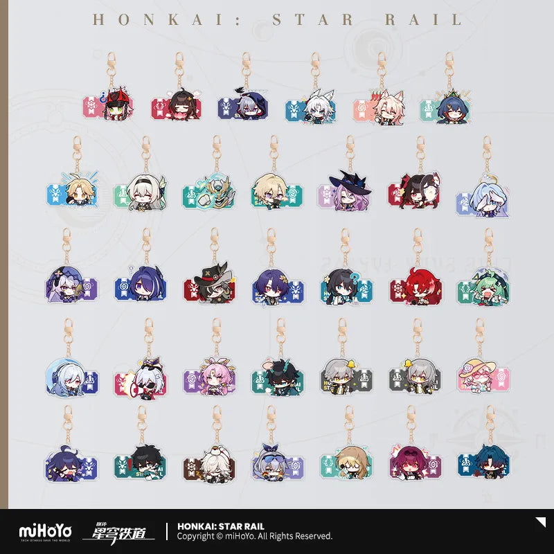 Pom-Pom Exhibition Series Acrylic Keychain