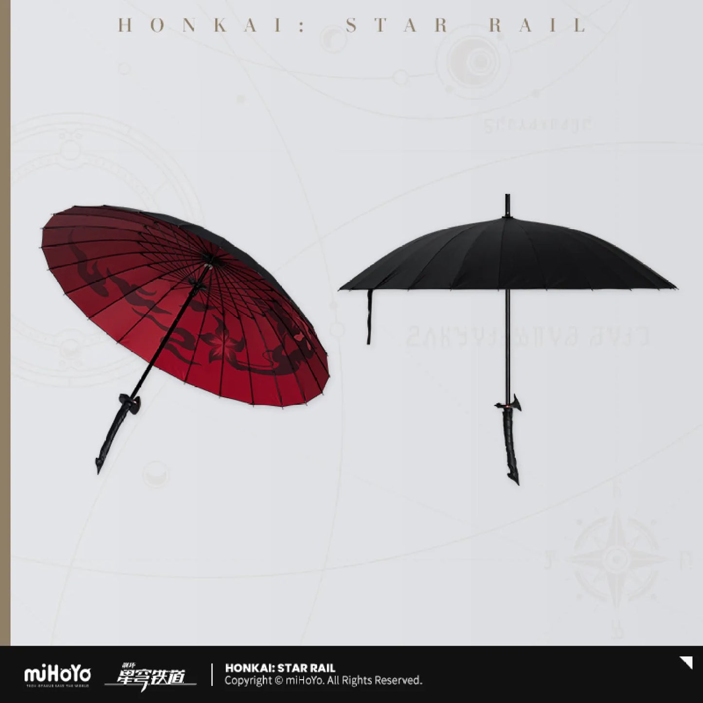Acheron Theme Impression Series Long Handle Umbrella