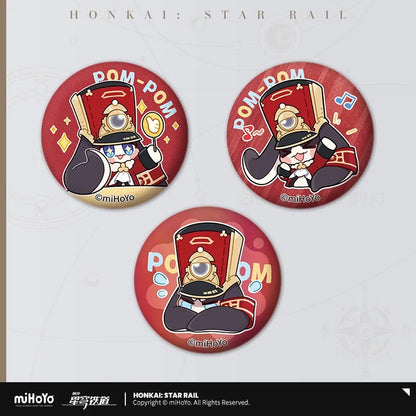 Honkai: Star Rail Pom-Pom Exhibition Series Pom-Pom Mini Tinplate Badge Set