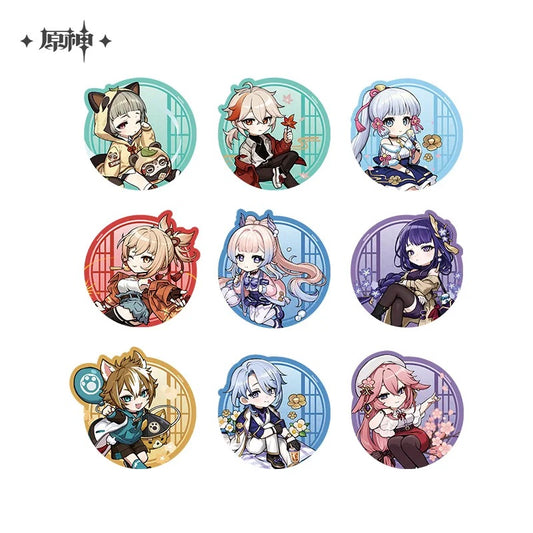 Genshin Impact Court of Outing Chibi Character Series Mousepad