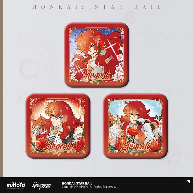 Honkai: Star Rail Argenti Gorgeous Series Tinplate Badge