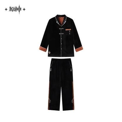 Genshin Impact Zhongli Theme Impression Series Velvet Pajama Set