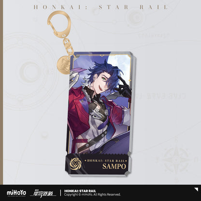 Honkai: Star Rail The Nihility Character Warp Artwork Acrylic Keychain