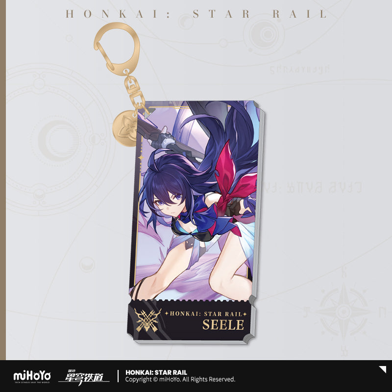 The Hunt Character Warp Artwork Acrylic Keychain