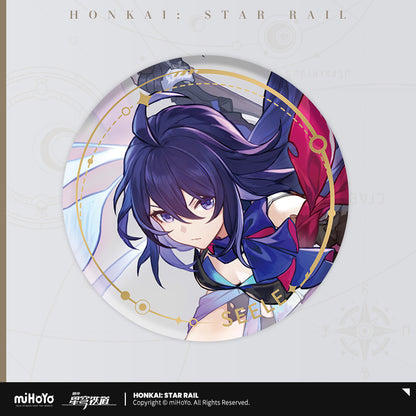 The Hunt Character Warp Artwork Tinplate Badge