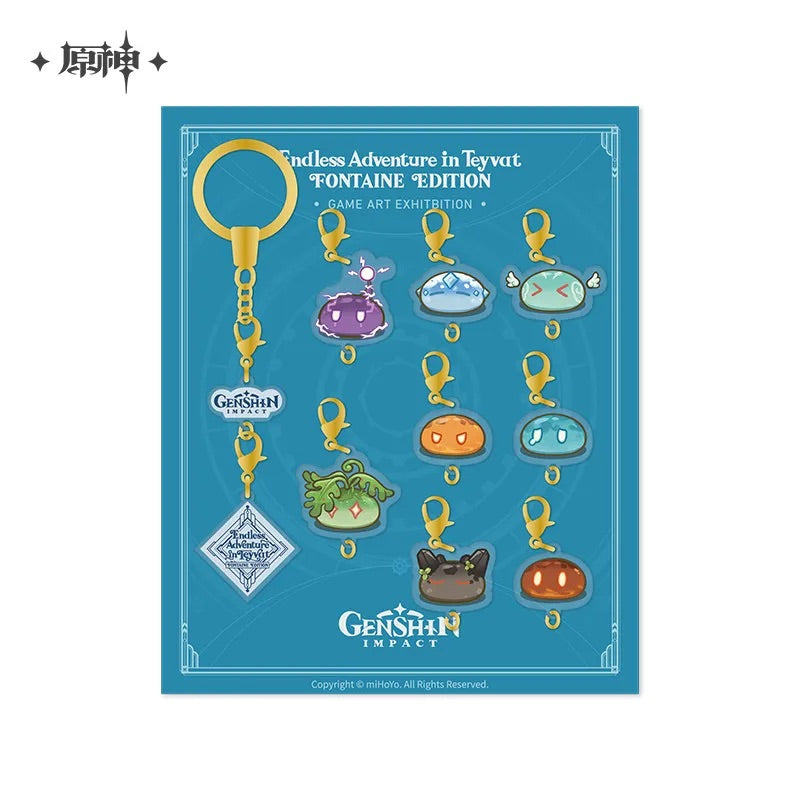 Genshin Impact 2023 Game Art Exhibition Series Slime Acrylic Keychain