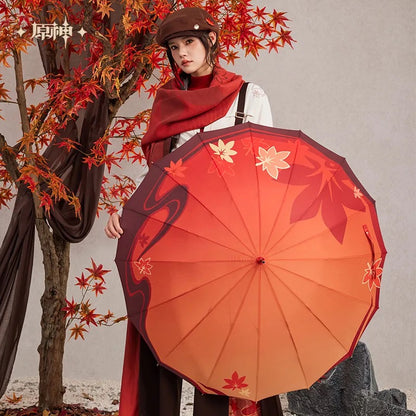 Genshin Impact Kaedehara Kazuha Theme Impression Series Long Handle Umbrella