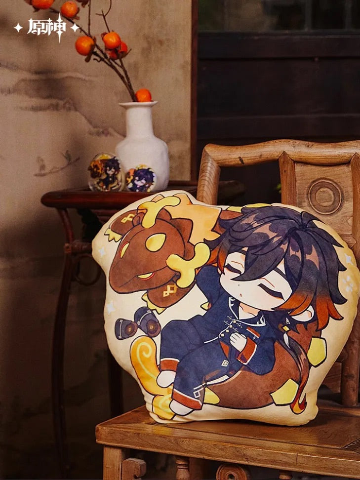 Genshin Impact Zhongli Theme Impression Series Chibi Pillow
